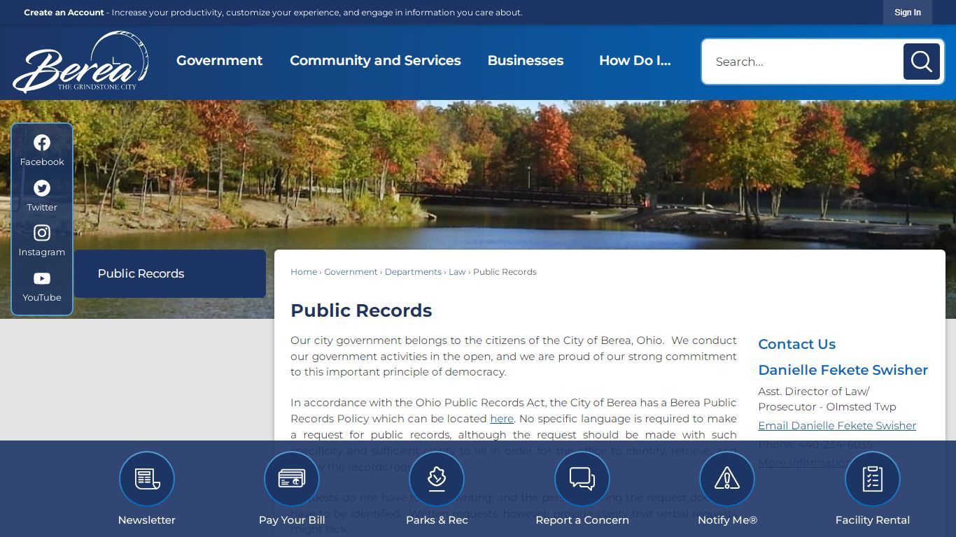 Public Records | Berea, OH