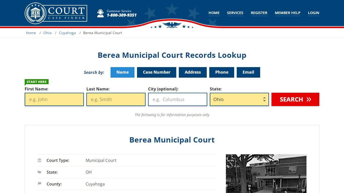 Berea Municipal Court Records Lookup - CourtCaseFinder.com